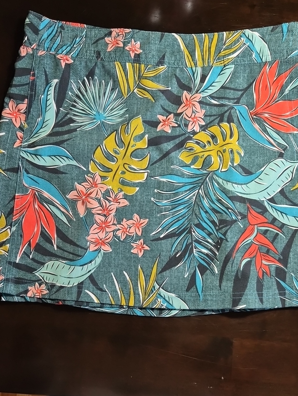Rip Skirt Hawaii-Floral Tropical Print Mini Skirt - Multicolor